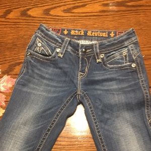 Rock Revival straight leg jeans size 24